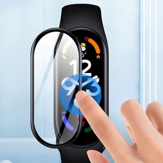 ฟิล์มกระจก 3D สําหรับ Xiaomi Mi band 7 ป้องกันหน้าจอ Miband 7 Smart Watchband ฟิล์มป้องกันเต็มรูปแบบ เคส