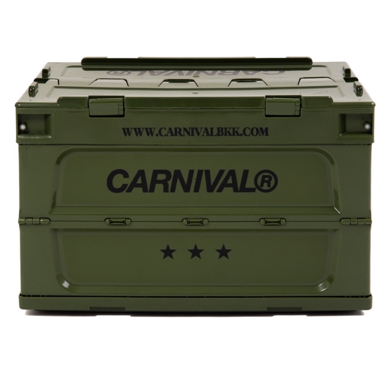 💥 สินค้าพร้อมส่ง💥‼️CARNIVAL X TOWER BOX FOLDING CONTAINER 50L (GREEN)