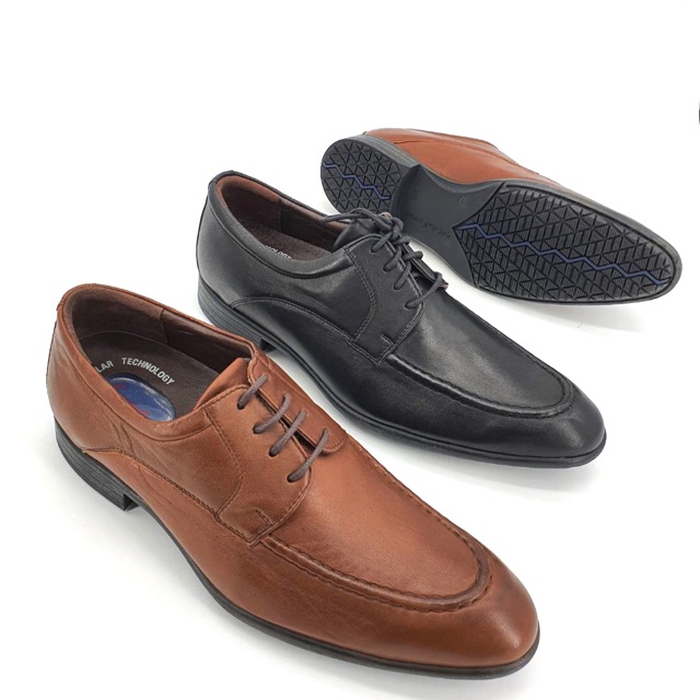 Saramanda รุ่น 177080 Patrick lambskin selection หนังลูกแกะคลาสสิค หัวแหลม สีดำ น้ำตาล