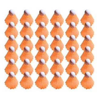 ลูกขนไก่ ลูกแบต ลูกแบด พลาสติก 36 ลูก Shuttlecock 36 pcs สีชมพู และสีส้ม