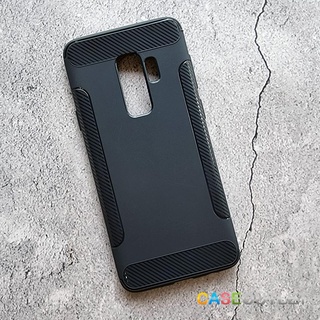 เคส Samsung Galaxy S9+ S9 plus S9 TPU ดำ กันกระแทก มีลายในเนื้อ  เคสใส่สวย พอดีตรงรุ่น ป้องกันรอบเครื่อง