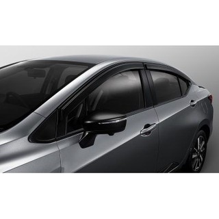 คิ้วกันสาด Nissan Almera N17 สีดำเข้ม แบบไม่มีสกรีน เรียบเท่ห์ ดุดัน ( ABS แท้ 100% ) ปี 2012 - 2020