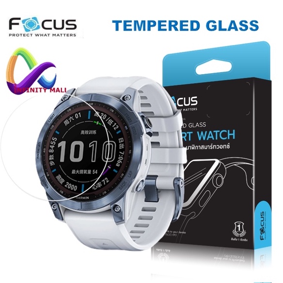 ฟิล์มกระจก โฟกัส Focus Garmin Fenix 8 E 7X 7 7s 6 Epix / instinct 3 / 235 coros pace 2 3 suunto 9 pe