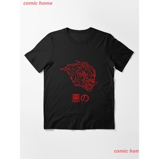 New Evil - Oni, Epic Japanese Style Essential T-Shirt เสื้อยืด ดพิมพ์ลาย เสื้อยืดผ้าฝ้าย คอกลม cotton แฟชั่น sale Unisex