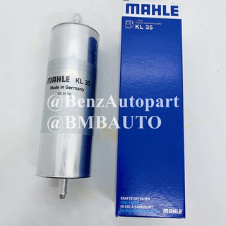 BMW ไส้กรองน้ำมันเบนซิน (เครื่อง M40 M43 M60 M70) E30 E36 E34 E32 E31 เบอร์ 13 32 1 720 101 ยี่ห้อ MAHLE KL35