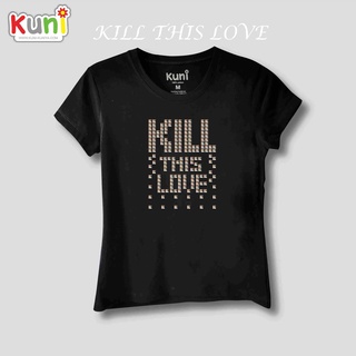 KUNI#K70เสื้อยืดผู้หญิงสวยๆ  KILL THIS LOVE SILVER STUD T-SHIRT by kunibrand