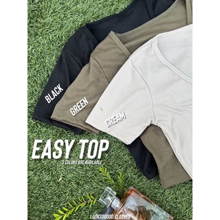 Easy Top🌸 เสื้อครอปมีแขนลุคคุณหนู พร้อมส่ง!!