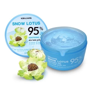 Kokliang ก๊กเลี้ยง แพ็กคู่ สโนว์ โลตัส ซูทติ้งเจล 95% x 2 แถมฟรี สบู่สมุนไพร สูตรดั้งเดิม 90 กรัม