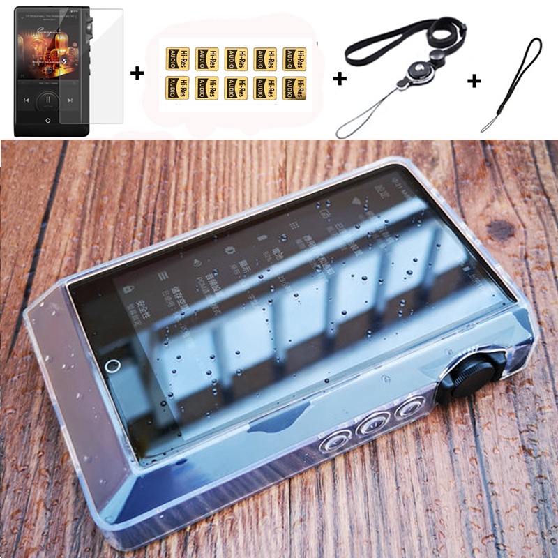 สําหรับ Cayin N6ii เคส Tpu แบบใสพร้อมตัวป้องกันหน้าจอด้านหน้ากระจกนิรภัยและตัวป้องกันหน้าจอด้านหลังก