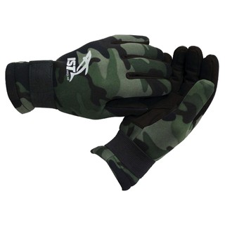 &lt;มีโค้ดส่วนลด&gt; IST ถุงมือดำน้ำ Green Camo 2mm