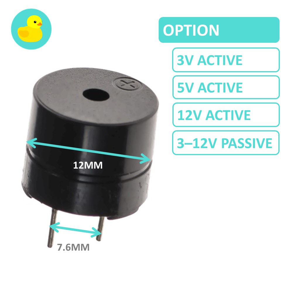 Passive / Active Buzzer Speaker 3V - 12V