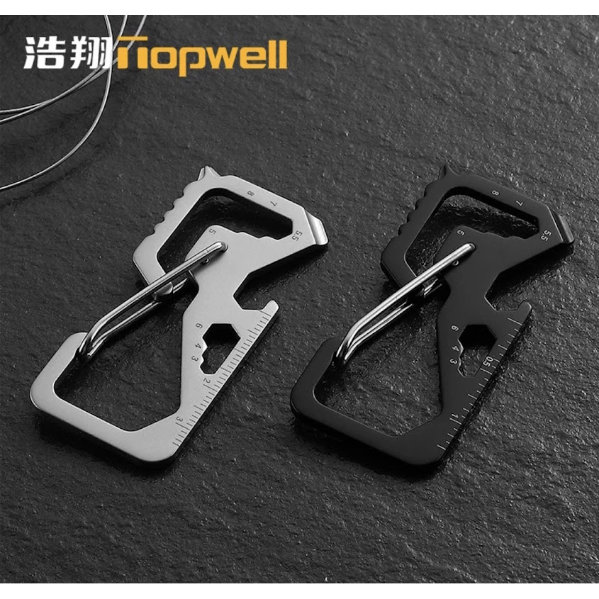ส่งจากไทย ใหม่ 13in1 multi-tool การ์ดอุปกรณ์ปีนเขาที่มีหัวสกรูการตั้งแคมป์กลางแจ้งแบบพกพา EDC tool