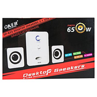 OKER SP-835 ลำโพง USB Multimedia Speaker Micro 2.1 650W