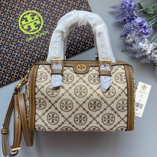 👑ผ่อน0%~แท้100%👑 82939 Tory Burch T Monogram Jacquard Mini Barrel: Womens Handbags Crossbody Bags