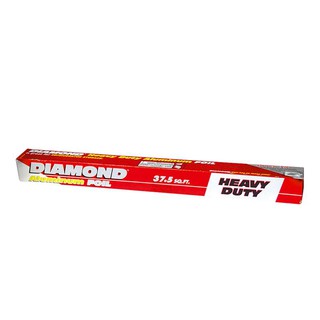 ไดมอนด์อลูมิเนียมฟอยด์ ขนาด 18 นิ้ว. 37.5 ฟุต. Diamond Aluminum foil, size 18 inches, 37.5 feet.