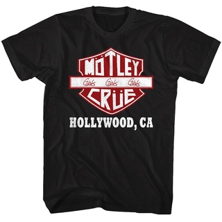 ขายดี!เสื้อยืดผ้าฝ้าย พิมพ์ลาย Motley Crue Hollywood CA สําหรับผู้ชาย CGfdil36DPclie85S-5XL