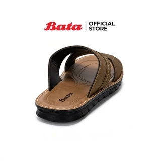 Bata บาจา รองเท้าแตะแบบสวม ใส่ง่ายน้ำหนักเบา ดีไซน์เรียบหรู รองรับน้ำหนักเท้าได้ดี สำหรับผู้ชาย สีน้ำตาล รหัส 8614105