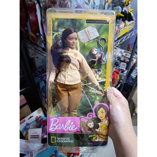 Barbie Nationnal Geographic ตุ๊กตาบาร์บี้ รุ่นเจ้าหน้าที่มาพร้อมกับน้องลิงคะ