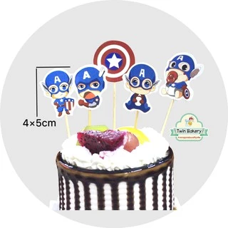 ชุดป้ายปักเค้กซุปเปอร์ฮีโร่ สไปเดอร์แมน