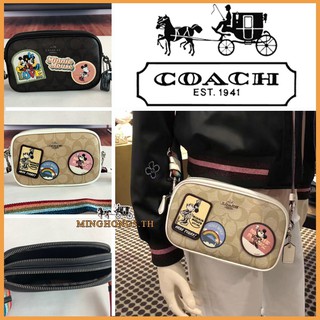 coach กระเป๋ากล้องตราใหม่ สายคล้องไหล่กว้างของรุ่นสีรุ้ง ช่องคู่ F31349