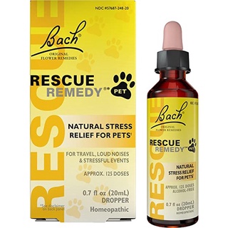 Rescue Pet (ใหญ่ 20 ml) ลดเครียด สัตว์เลี้ยง ตื่นกลัว ช่วยให้สงบ ผ่อนคลาย สกัดจากธรรมชาติล้วน