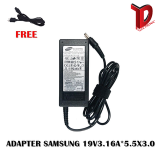 ADAPTER SAMSUNG 19V3.16A*5.5X3.0  / สายชาร์จโน๊ตบุ๊คซัมซุง + แถมสายไฟ