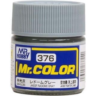 Mr.Hobby สีกันเซ่สูตรทินเนอร์ Mr.Color C376 JASDF RADOME GRAY สีทำโมเดลพลาสติก โมเดลรถถัง เครื่องบิน กันพลา