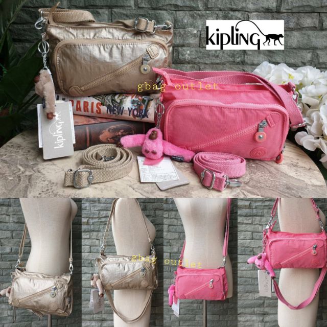 *ส่งฟรี ems. ของแท้ พร้อมส่งค่ะ* Kipling milos crossbody bag (K13696)