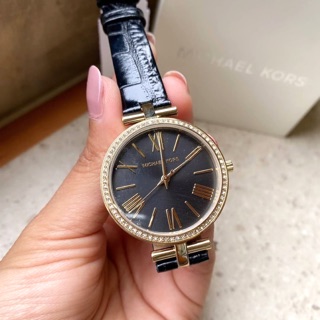 พร้อมส่ง❗️แท้💯🇺🇸Michael kors หน้าปัด 34 mm สายหนังดำ #MK2789