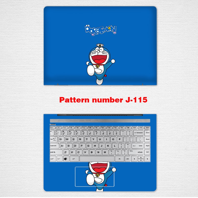 สติกเกอร์ติดแล็ปท็อป มีกาวในตัว ลาย Doraem สําหรับโน้ตบุ๊ก Dell Inspiron 5405 5300 5301 Latitude E7250 12 13 14 15.6 นิ้ว 2 ชิ้น