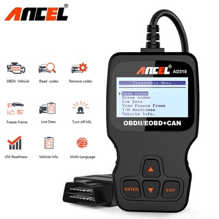 Ancel เครื่องสแกนเนอร์ AD310 ODB2 Obd 2 Code Reader Voor อัตโนมัติ