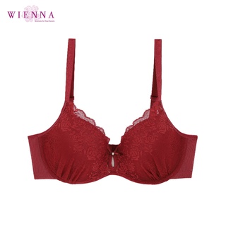 WIENNA  BRA  DB21379 เสื้อชั้นในลูกไม้ สีชมพูอมม่วง แดง น้ำเงิน Rose Lily