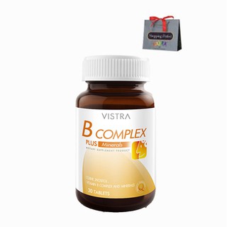 (Set 3 ขวด) VISTRA B COMPLEX PLUS MINERALS วิสทร้า บี คอมเพล็กซ์ พลัส มิเนอรอล 30 เม็ด (921368)