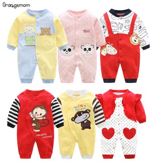 OrangeMom Baby Romper with Headband Sports Style Infant Jumpsuit long sleeve Baby Bodysuit 2021 New Style. พร้อมสต็อก