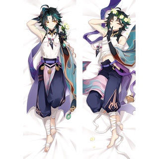 พร้อมส่ง ปลอกหมอนอิงสองด้าน พิมพ์ลายอนิเมะ Genshin Impact Xiao Dakimakura Kawaii ขนาด 150x50 ซม. สําหรับกอดร่างกาย