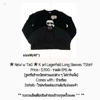 ★ NeW w TaG ★ K arl Lagerfeld Long Sleeves TShirt