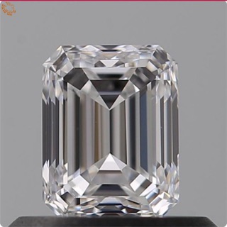 เพชรขาว emerald cut น้ำหนัก 50 ตัง ความสะอาด VVS2