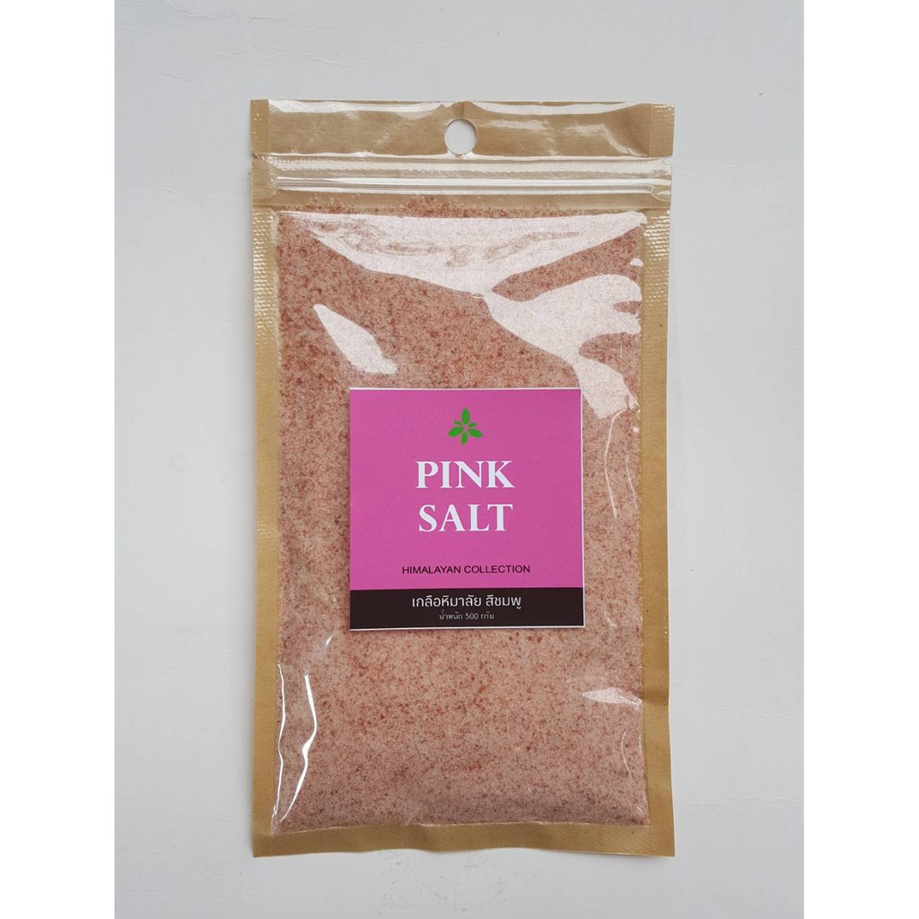 เกลือหิมาลัย สีชมพู Himalayan Salt  ขนาด 100 กรัม ชนิดละเอียด เกลือชมพูหิมาลายัน Pink คีโต Keto