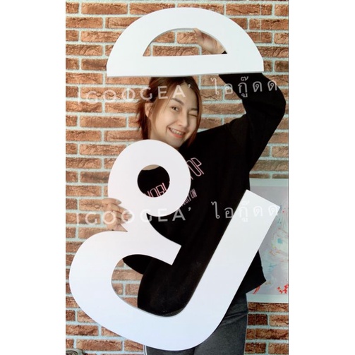 ตัวอักษร ขนาด 43-66 cm ตัวเลขพลาสวู๊ด พลาวูด ป้ายร้าน ป้ายบริษัท อักษรงานแต่ง หนา 10 อักษรภาษาอังกฤษ