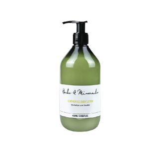 เฮิร์บแอนด์มิเนรอล โลชั่นทาผิวกายตะไคร้บ้าน Lemongrass Body Lotion 400ml