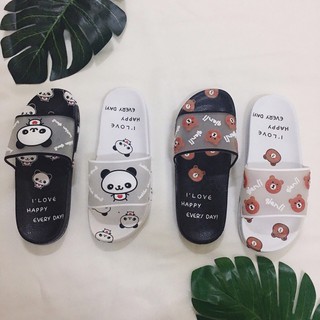 รองเท้าแตะผู้หญิงลายหมี 🐻🐻 [พร้อมส่ง]