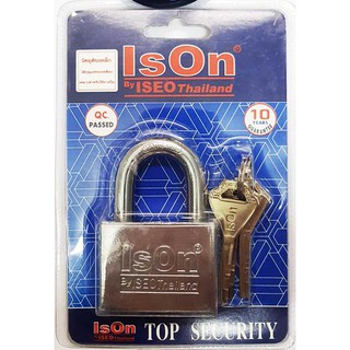 ISON by ISEO แม่กุญแจเหล็กแกนทองเหลือง 40มม 50 มม. สลักชื่อฟรี