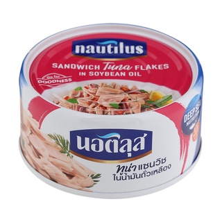  Free Delivery Nautilus Sandwich Tuna Flakes in Soybean Oil 170g. Cash on delivery