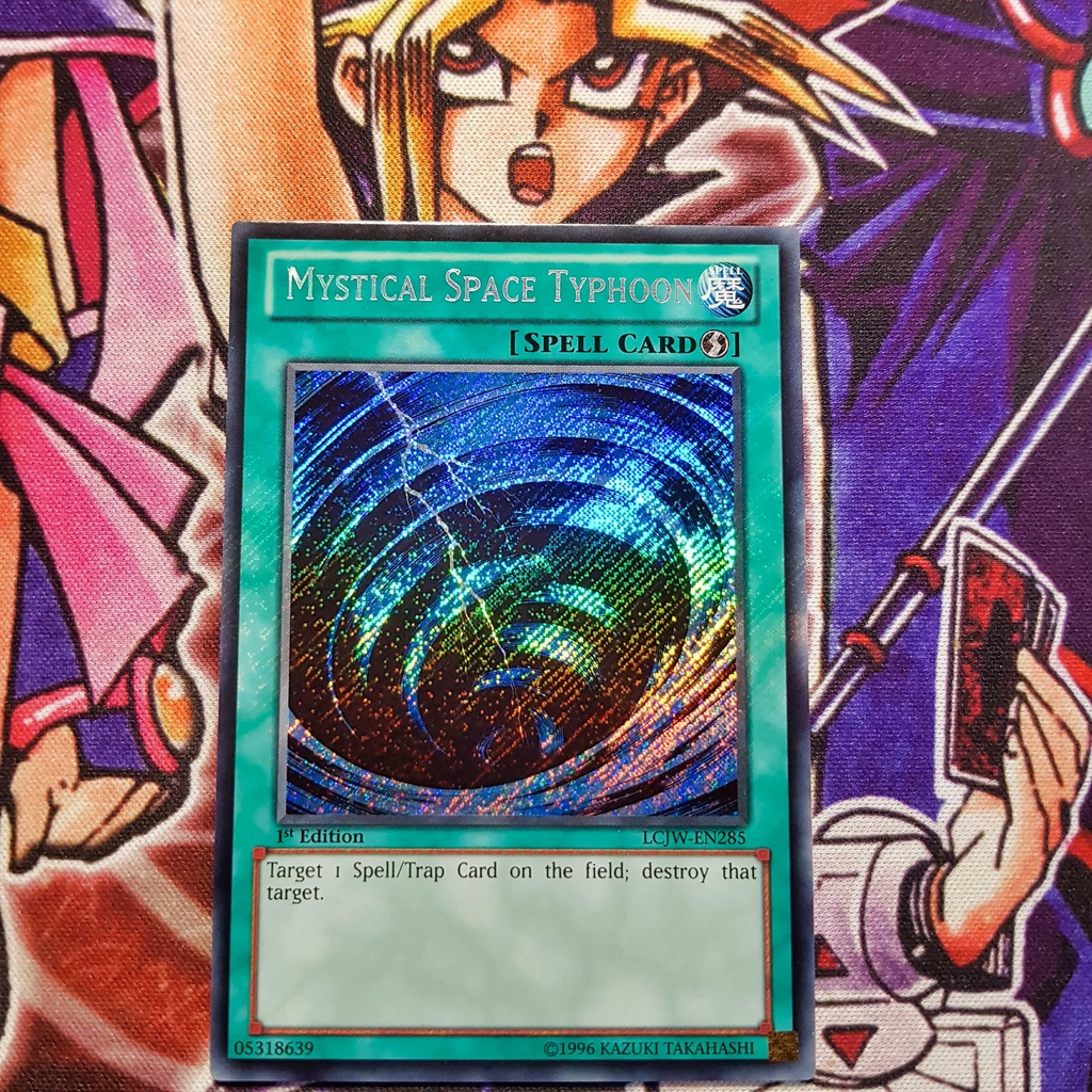 การ์ด Yugioh ของแท้ | ลึกลับอวกาศ Typhoon | LCJW ความลับหายาก.