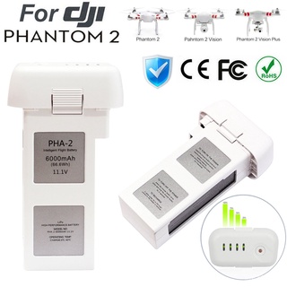 สำหรับ DJI Phantom 2 แบตเตอรี่ Vision 6000mAh แบตเตอรี่ li-po สำหรับ DJI phantom 2 + Quadcopter drone อะไหล่ drone อุปกร