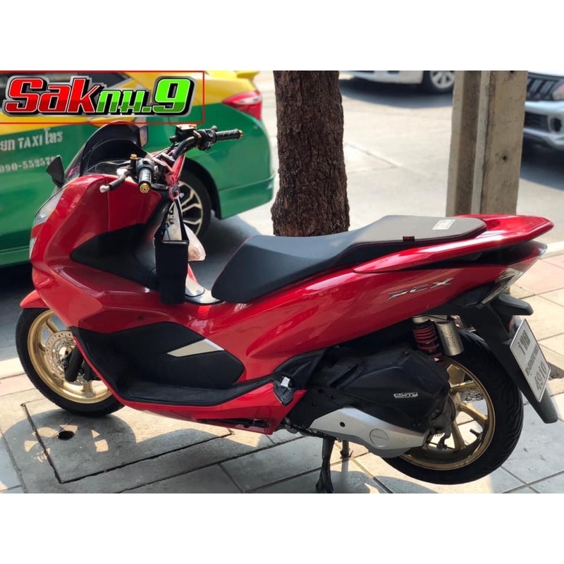 เบาะpcx 2015-2017 ทรงกลางแบบมีโลโก้ ใช้ฟองน้ำเกรดดี ไม่ยุบตัวง่าย งานปราณีต ทรงสวย ตรงปก ถูกและดีแน่นอนค่ะ - รูปที่ 6