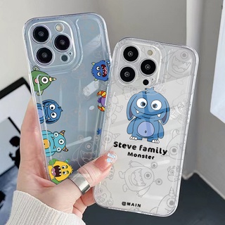 เคสโทรศัพท์มือถือ TPU แบบใส ขอบสี่เหลี่ยม กันกระแทก ลาย Monster Family สําหรับ Samsung Galaxy A33 A53 A73 5G A32 A52 A72 A31 A51 A71 A23