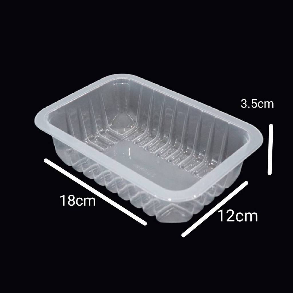 150 pcs**กล่องพลาสติกใส่อาหาร กล่องPPขนาด 18x12x3.5cm/ขนาด18x12x5cm