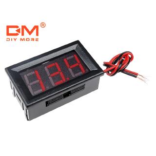 0 . 56 นิ้ว mini red led display อุปกรณ์โวลต์มิเตอร์สําหรับทดสอบแรงดันไฟฟ้า 3 หลอดไฟ led dc 4 . 5-30v