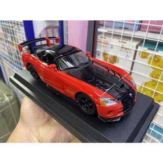 โมเดลรถเหล็กDodge Viper SRT 10 ACR สเกล1:24 รายละเอียดสวยสมจริงทั้งภายนอกและภายในเป็นงานโมเดลสำหรับตั้งโชว์